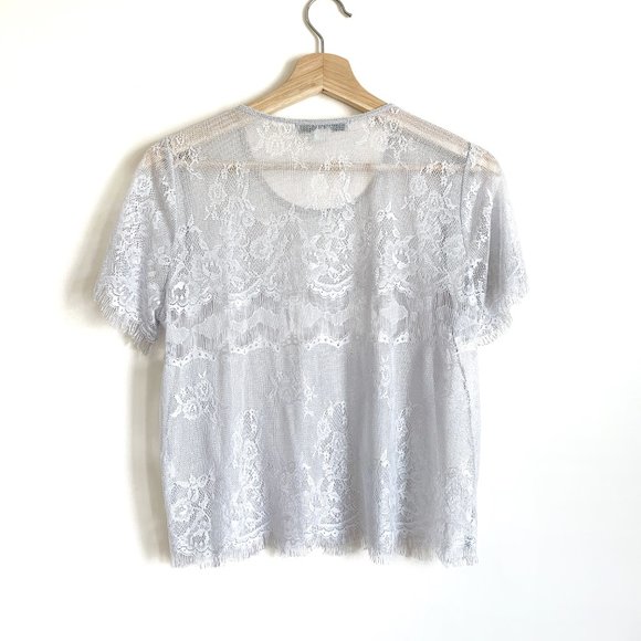 Forever 21 | Mesh Grey Top - Picture 2 of 7